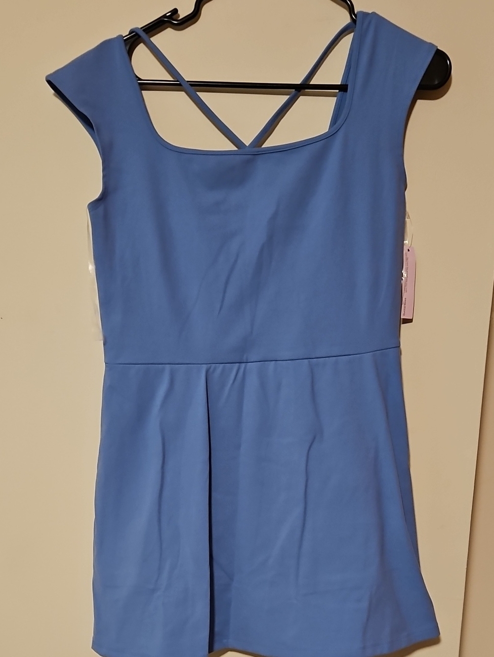 wild fable Periwinkle Scoop Neck Mini with Crossback Straps